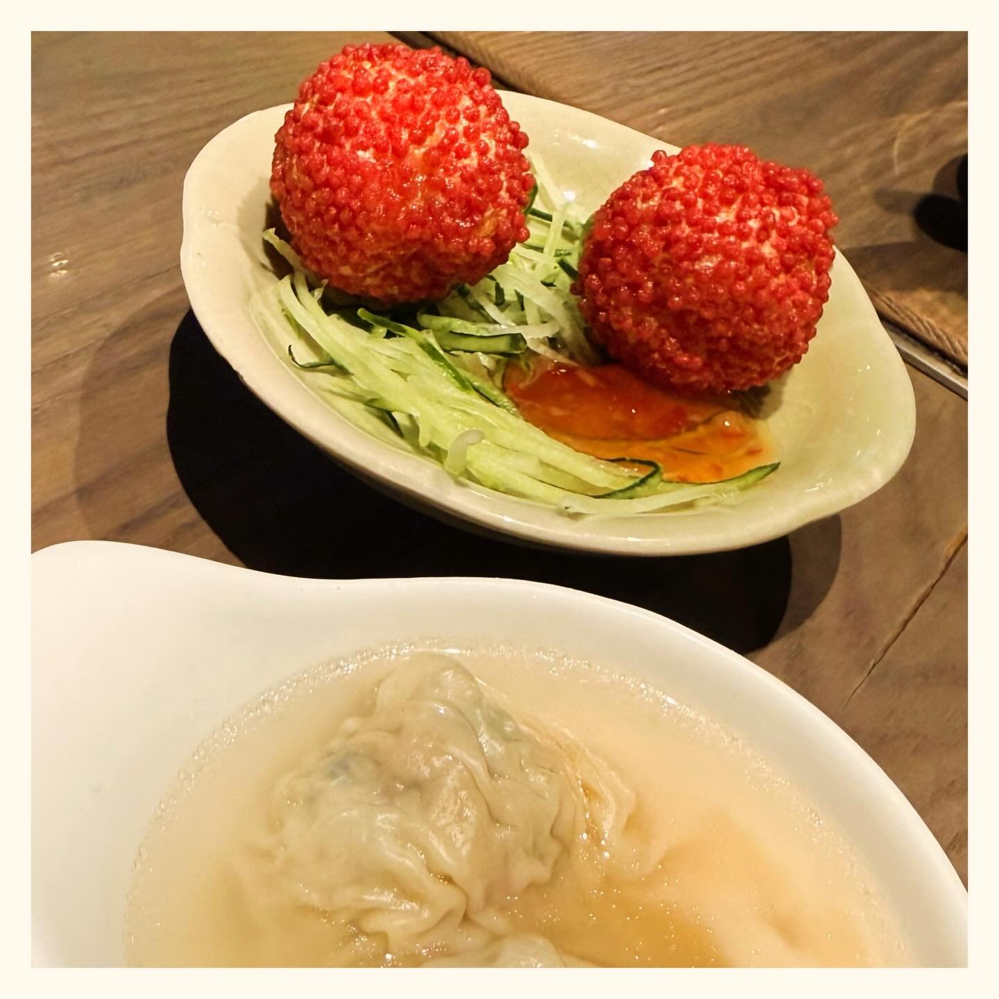 Shrimp Balls and Dumplings.   🥟 #AntokBusog