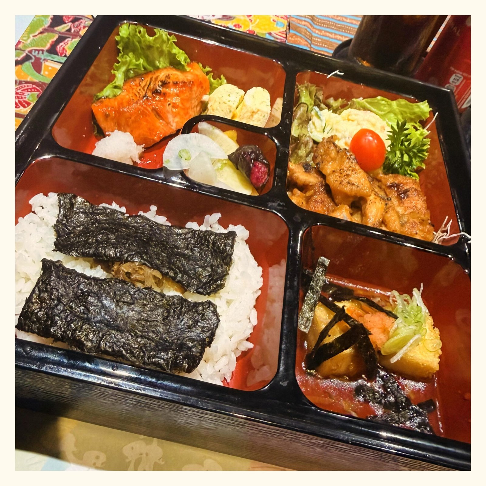 Salmon Bento.