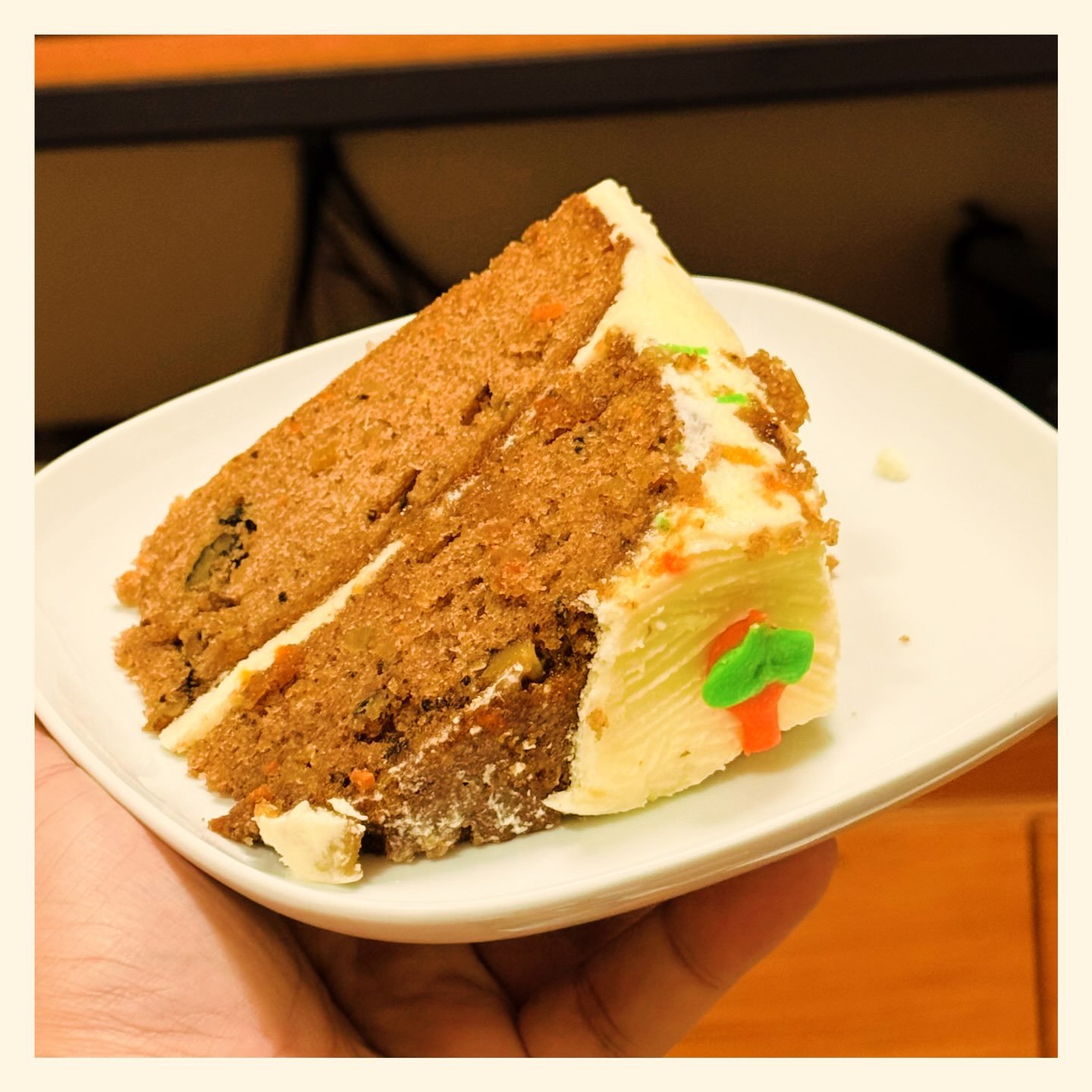 Slice of Happiness.  #CarrotCake 🥕  Salamat sa pasalubong. #Calea