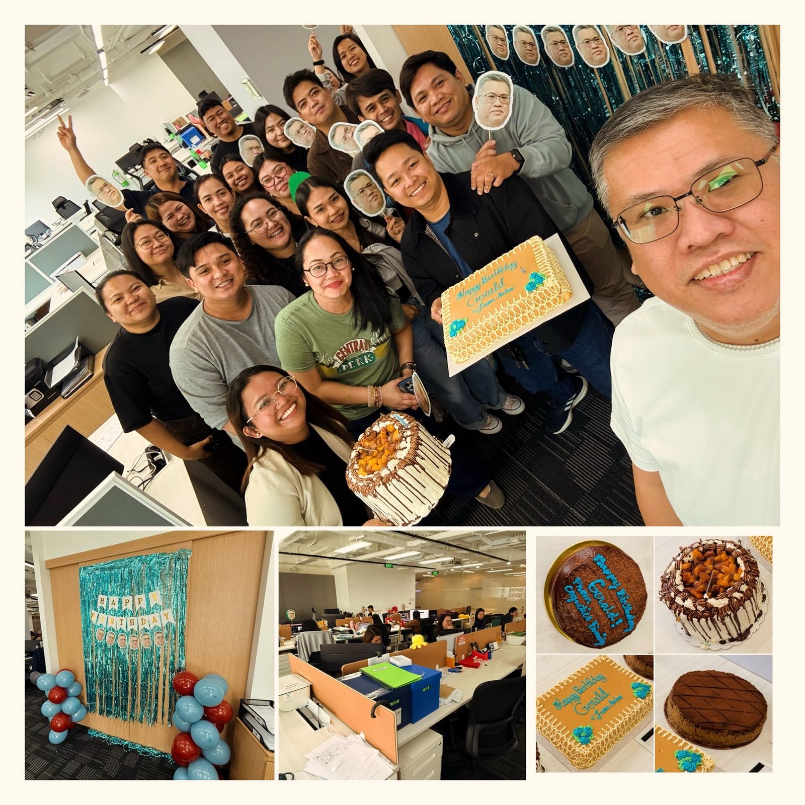 Thanks Digimap Team for the birthday efforts.  My heart is full. Hope your tummies are also. 🥳 thanks to business partners who sent cakes too!